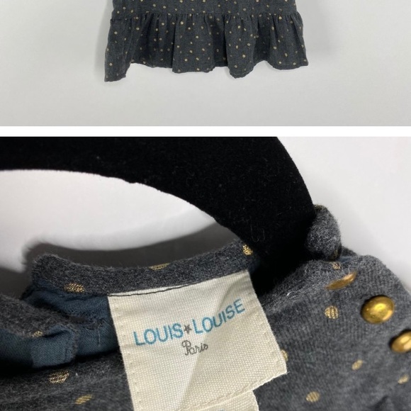 Louis Louise Girls Polka Dotted Ruffle Dress - Picture 4 of 5